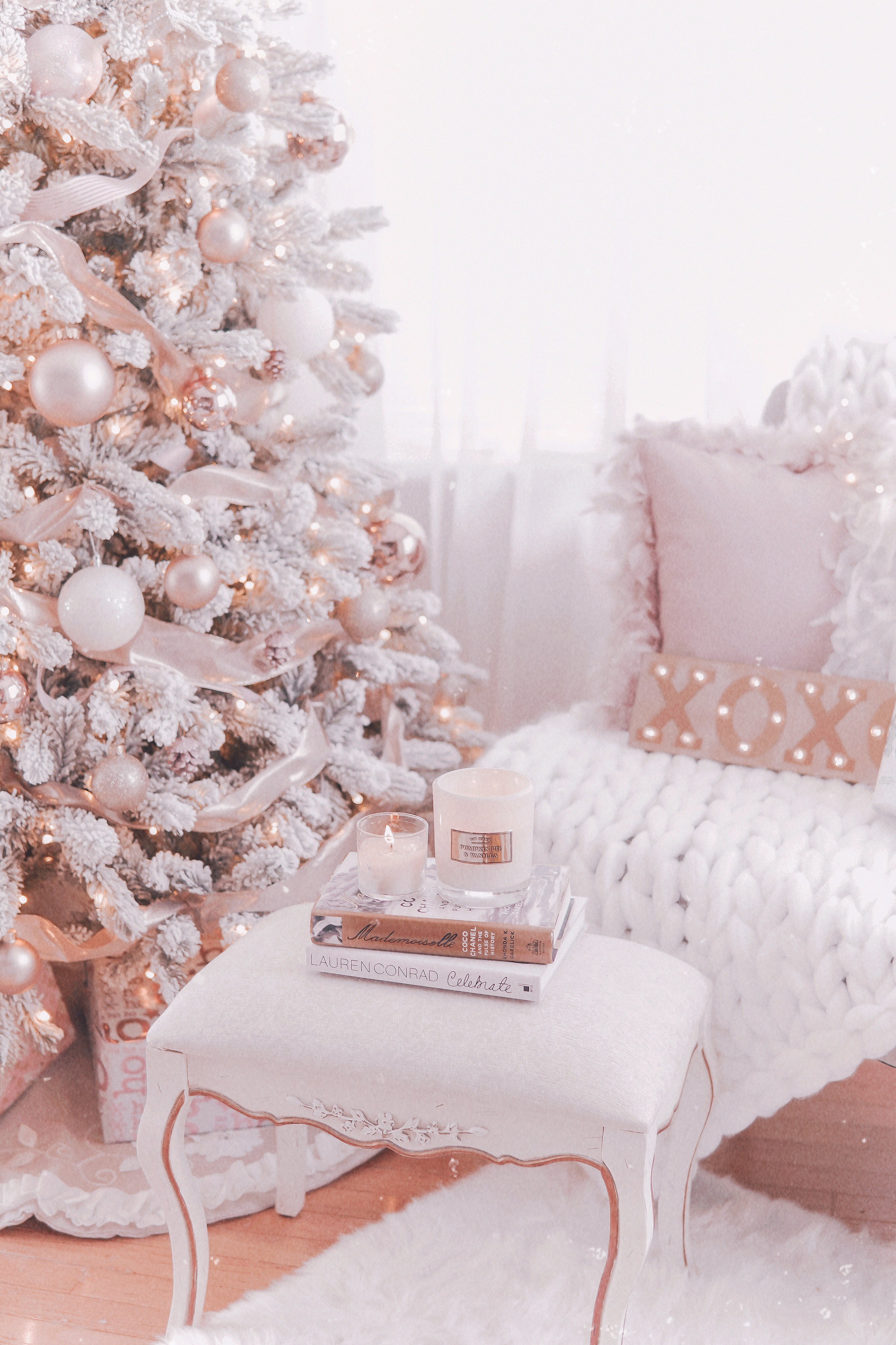 Download Couture Rose Gold & Blush Christmas Tree Decoration ...