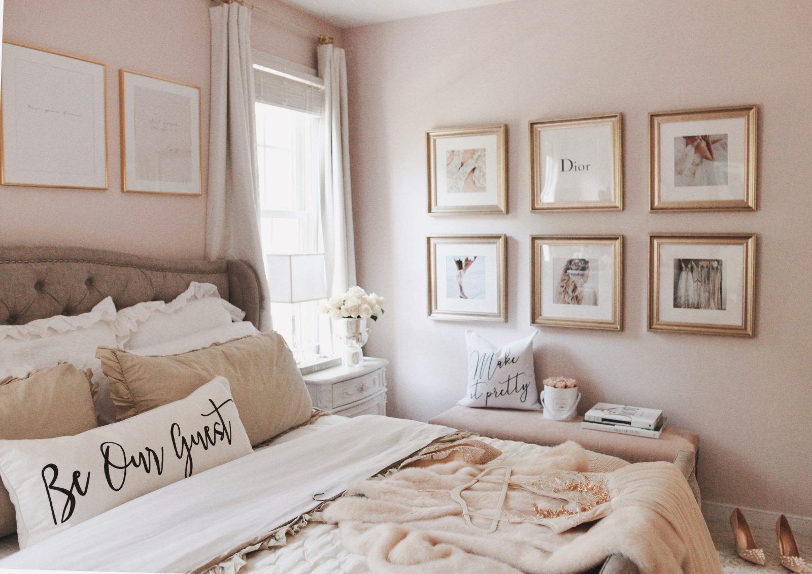 A glamorous Inspo Wall with Framebridge