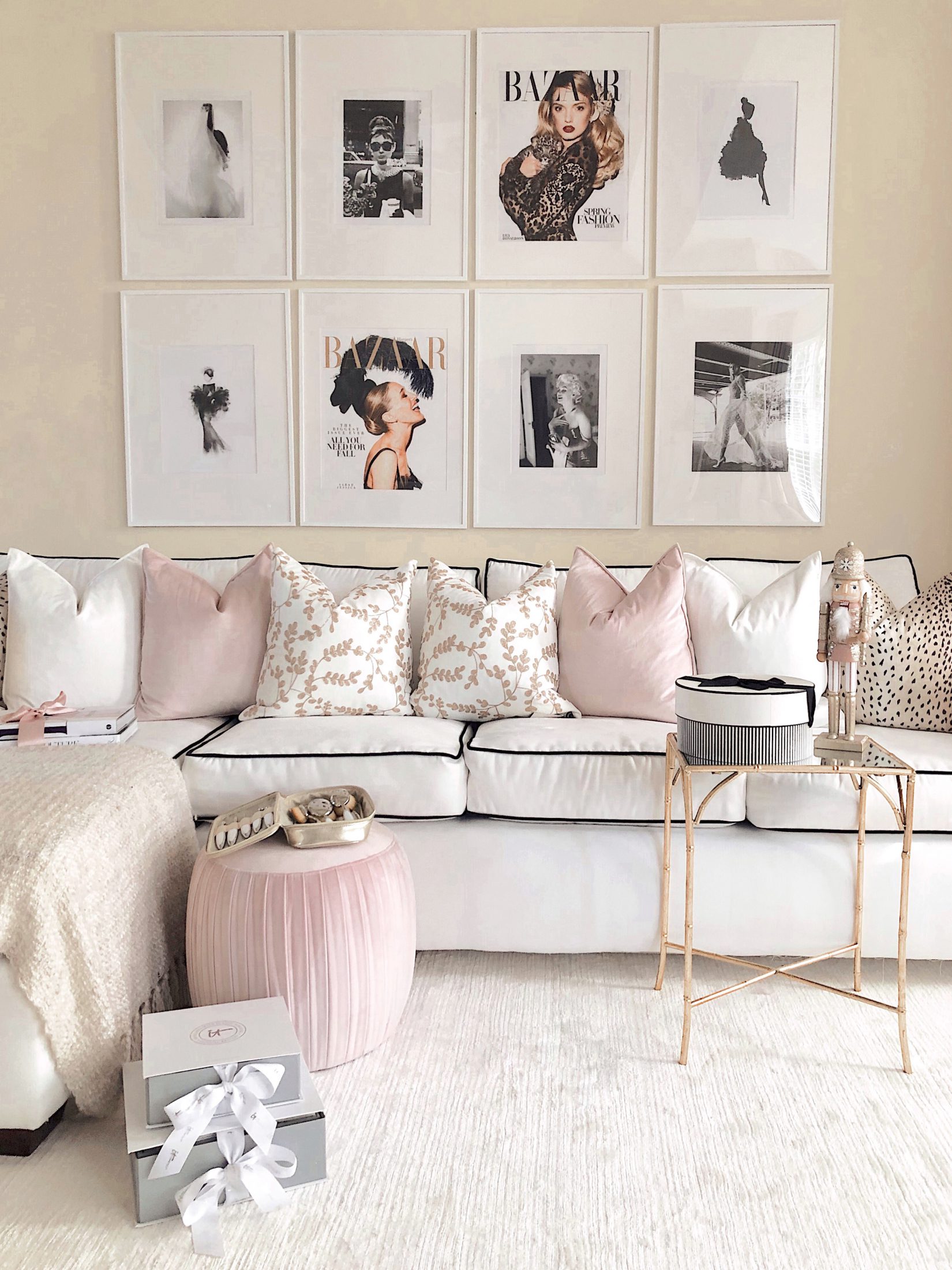 Chanel & Glam Inspired living room makeover - J'adore Lexie Couture