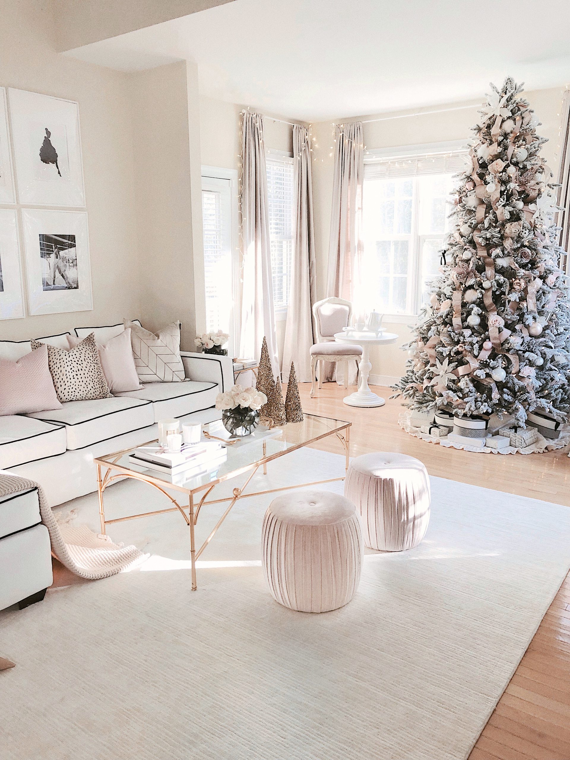 Chanel & Glam Inspired living room makeover
