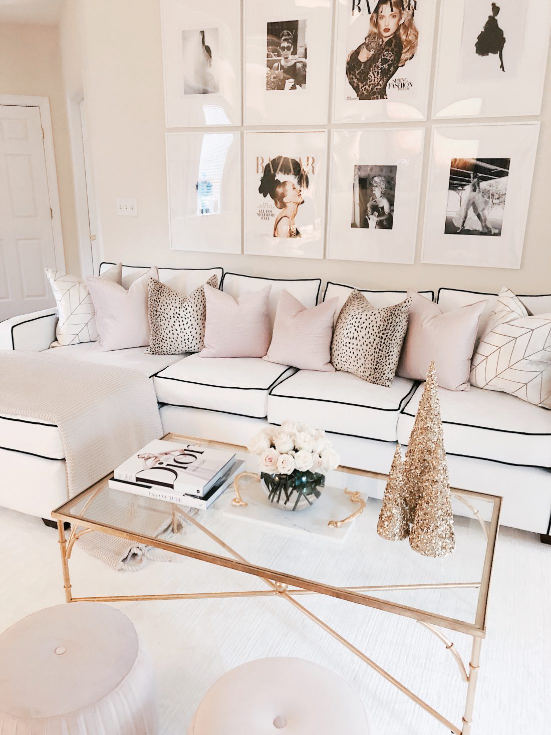 Chanel & Glam Inspired living room makeover - J'adore Lexie Couture