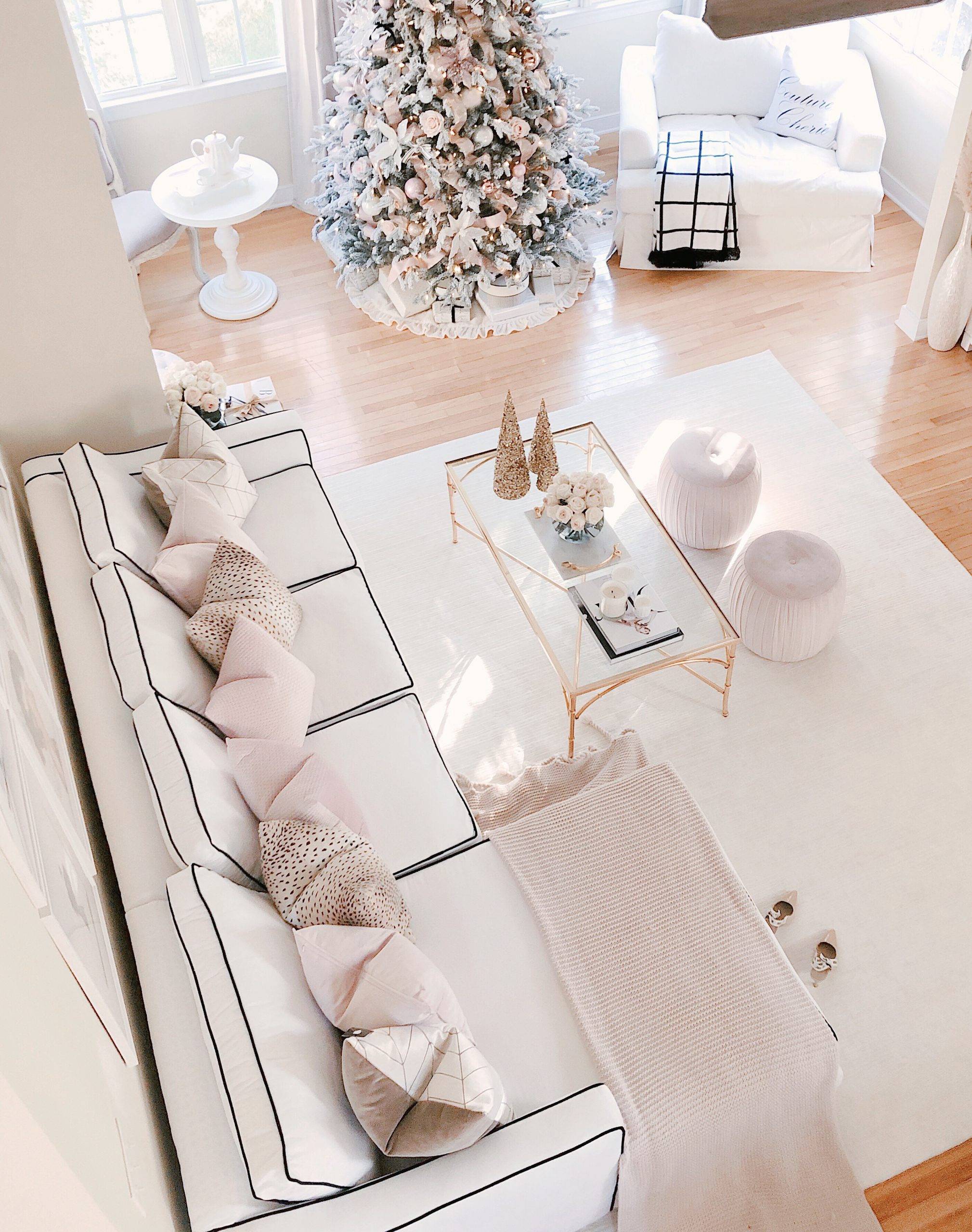 Chanel & Glam Inspired living room makeover