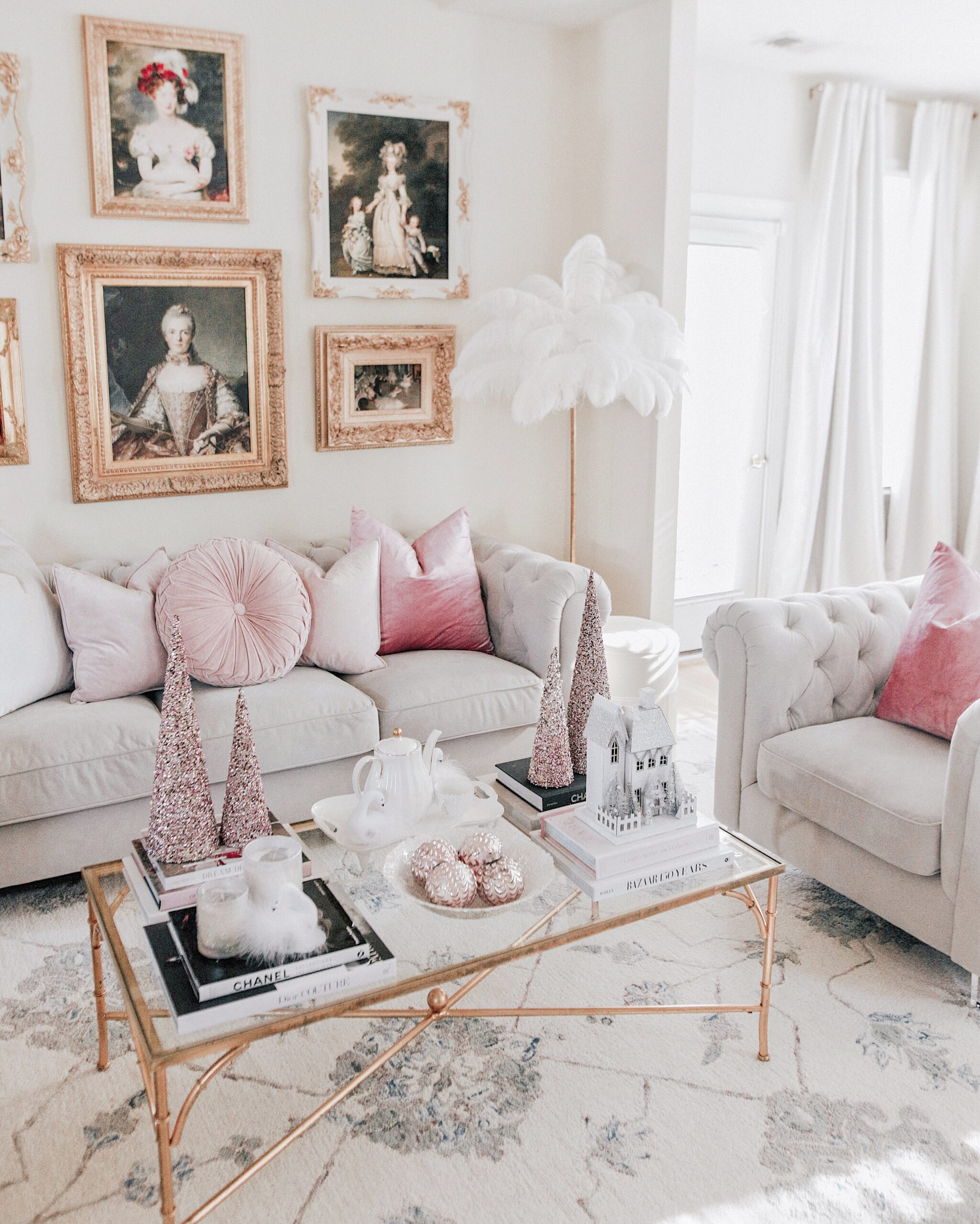 An Antique-Chic &Marie Antoinette Vibing Living Room Makeover - J'adore ...